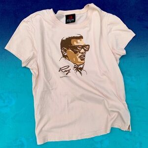 Ray Charles tee 2005 signature portrait graphic tee ladies cut size medium 🎹